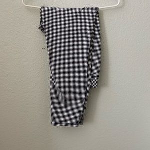 Cropped gingham pants